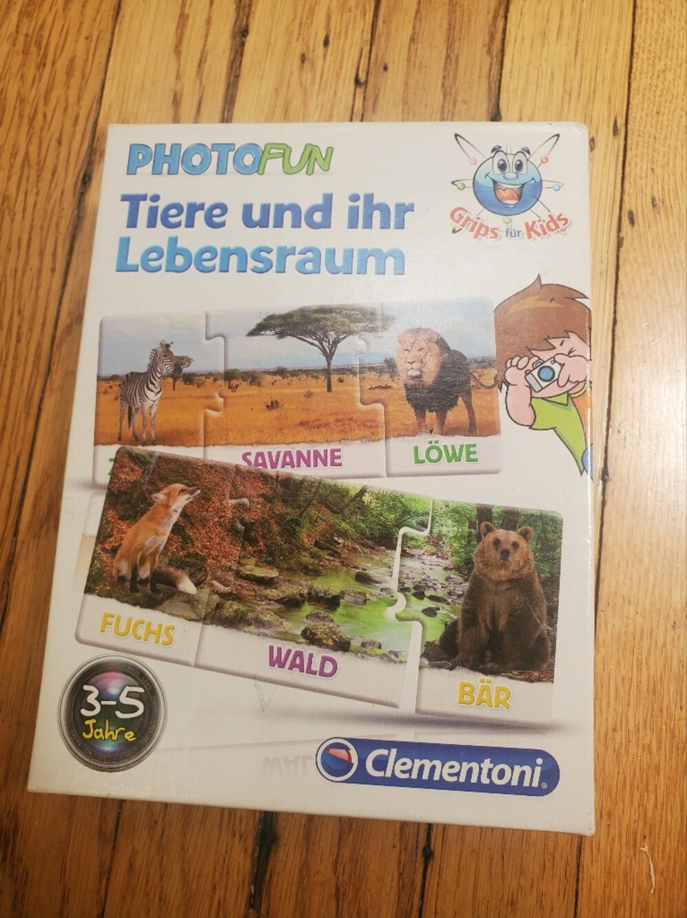 Children's Animal Habitat Puzzle - In GERMAN